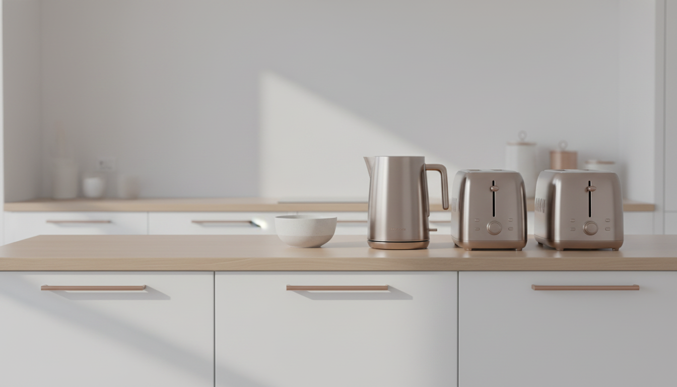 Modern sunlit kitchen interior